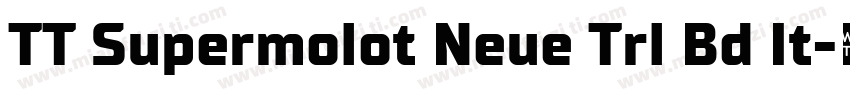 TT Supermolot Neue Trl Bd It字体转换